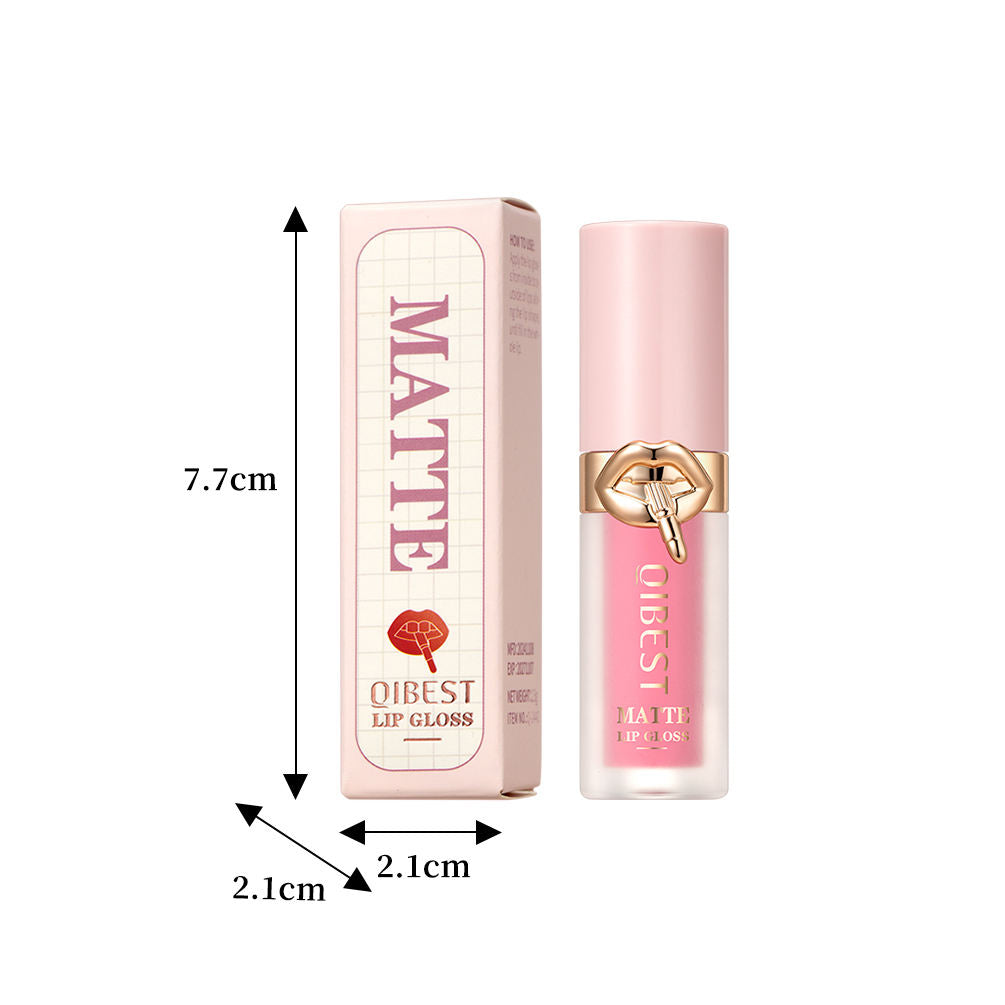 Mineral Cream Lipstick Natural Matte 10 Color Liquid Lip Gloss Waterproof Long-Lasting Non-Stick