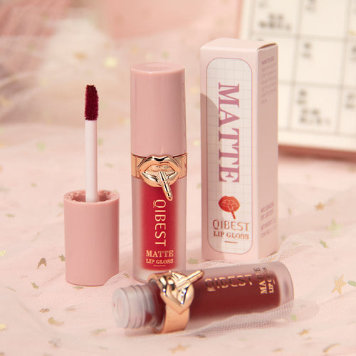 Mineral Cream Lipstick Natural Matte 10 Color Liquid Lip Gloss Waterproof Long-Lasting Non-Stick